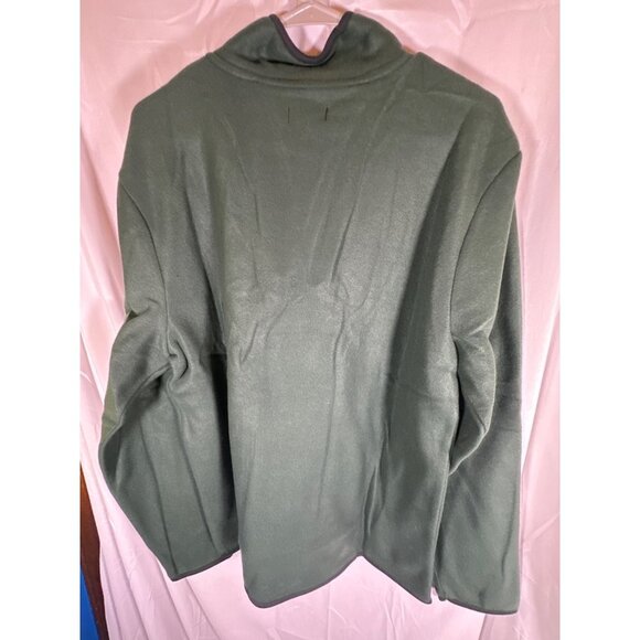 Lazer Men's Polar Fleece Quarter Zip Sweatshirt, Forest, Size M, NWT - Picture 5 of 5